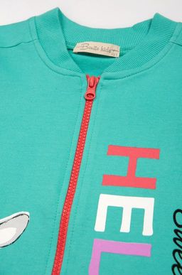 Бомбер для девочки из футера Bonito - Bonito kids фото 2