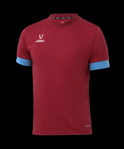 Футболка игровая JOGEL DIVISION PerFormDRY Union Jersey, гранатовый/голубой/белый фото 2