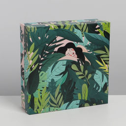 Коробка складная Тропики, 26 х 26 х 8 см - Дарите счастье фото 2