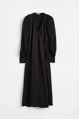 Vestido cruzado maxivolumen