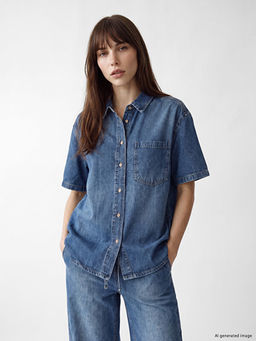 Oversize Kad?n Jean G?mlek