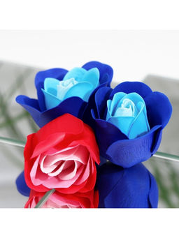 Мыльные розы, красные и синие + золотая роза, набор 12 шт. - SB BEAUTY фото 13