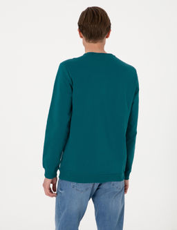 Z_mr_t 2 _plik Regular Fit Bisiklet Yaka Basic Sweatshirt