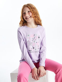 Bisiklet Yaka K?z ?ocuk Ti??rt - Waikiki фото 3