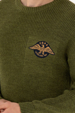 Мужской свитер цвета хаки - U.s. polo assn фото 14