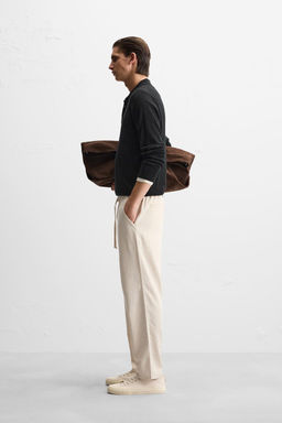 RELAXED FIT JOGGER WAIST TROUSERS - Zara фото 44