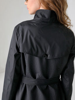 24132 Плащ черный - Dizzyway фото 5