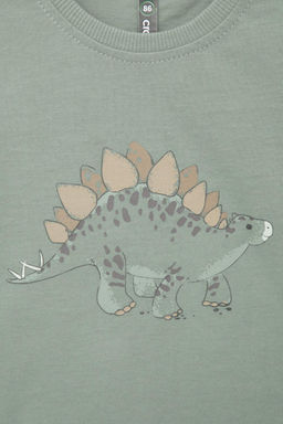 КР 302155/1/зеленый чай фуфайка (футболка) для мал - Crockid фото 4