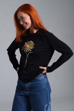 8519/1 Футболка с длинным рукавом женская