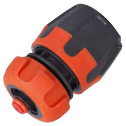 Коннектор (быстросъем) со стопом для шланга 1/2"-5/8" п/эт прорезин. LX1003R