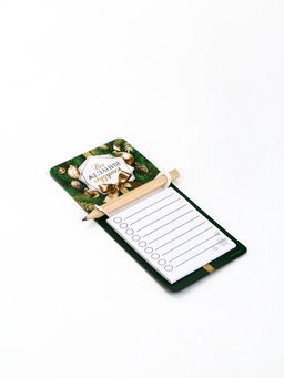 Набор магнитов С Новым годом с блоком и карандашом 4 шт.