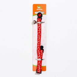 Ошейник кошачий Жираф, 30 х 1 см, красный - Пижон фото 4