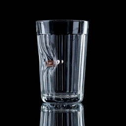 Стакан гранёный непробиваемый с пулей Крафт, 250 мл