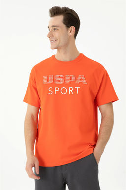 Мужская оранжевая футболка Comfort с круглым вырезом Неожиданная скидка в корзине