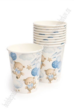 Стаканчики бумажные 250 мл (10 шт) SF-7834, №8