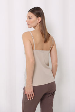 Топ в бельевом стиле с пайетками - Looklikecat фото 2