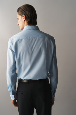 Camisa en algodon pima Slim Fit - H&m фото 5