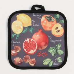 Прихватка Доляна Фрукты 17х17 см 100% п/э  фото 2