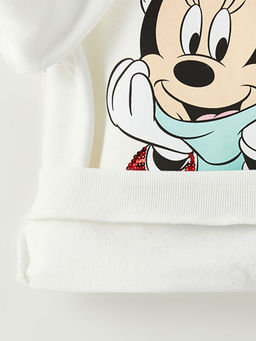 Bisiklet Yaka Minnie Mouse Bask?l? Y?lba?? Temal? Uzun Kollu K?z ?ocuk Sweatshirt - Waikiki фото 2