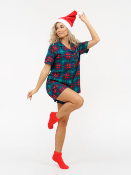 956 Пижама "Зеленая клетка"