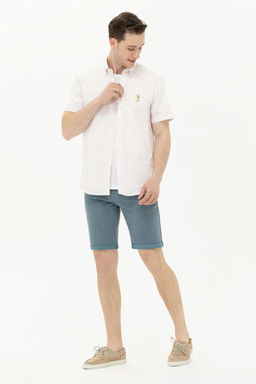 Мужская рубашка Camel с коротким рукавом - U.s. polo assn фото 9