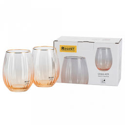 Стакан стеклянный "Linea ASTI" 590мл, д10,5см, h13,5см, набор 2шт, "Regent" (Китай)