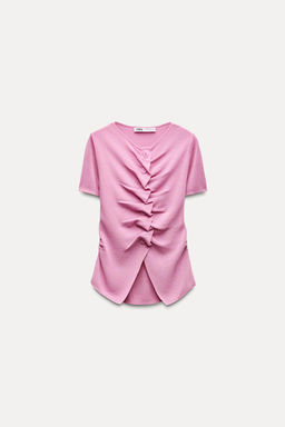 DRAPED KNIT TOP - Zara фото 5