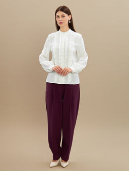 Блузка с рюшами OD-976-1 белый