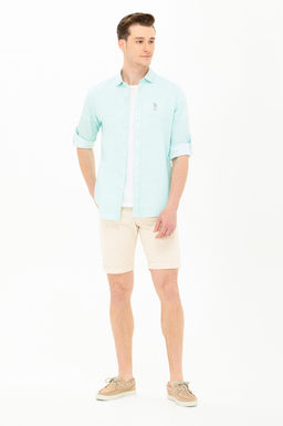 U. S. Polo Assn Мужские бежевые джинсовые шорты - U.s. polo assn фото 17