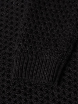 Джемпер сетка женский MIST Knitwear, размер 44 (M), чёрный