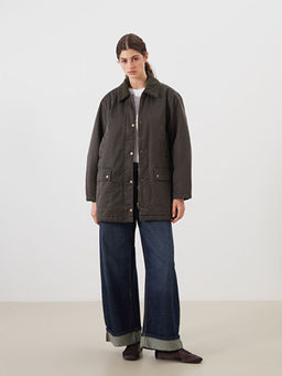 Kadife Yaka Kad?n Mont