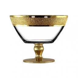 Ваза на ножке "Золотой карат", арт. KAV23-2542/AV-59