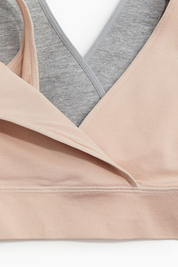 MAMA Pack de 2 sujetadores de lactancia Seamless - H&m фото 6