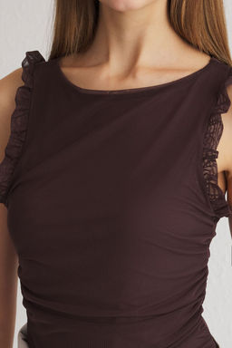 TRENDYOLMILLA Cok Renkli Zebra Desenli Astal? Tul Orme Body TPRSS25BD00003  фото 4