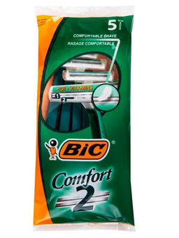 BIC станок д/бритья одноразовый Муж. БИК-2 Comfort (пак.5шт)