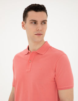 Pembe Slim Fit Basic Ti__rt