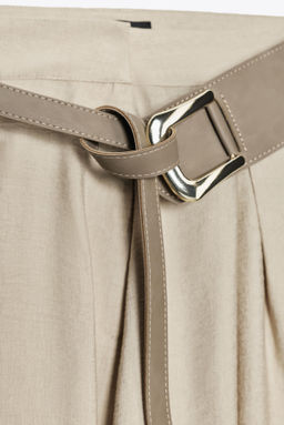 RUSTIC LAYERED SKIRT WITH BELT - Zara фото 6