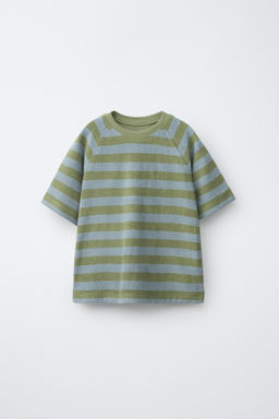 CONJUNTO CAMISETA Y BERMUDA RAYAS EFECTO TOALLA / varios