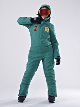 Женский зимний сноубордический комбинезон Alpha Endless 222/220730 GRN Изумрудный  фото 2