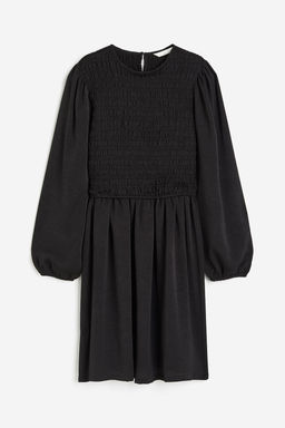 MAMA Vestido de lactancia con cuerpo nido de abeja