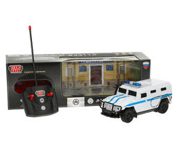 Технопарк. Машина р/у "АМН ВПК-233114 Тигр. Полиция" 21 см, свет, бел, кор. арт.TIGER-22RCPOL-WH