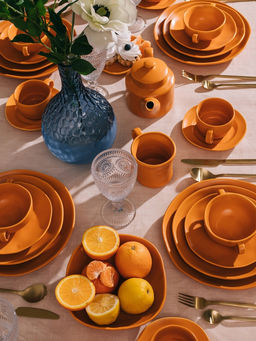 Салатник Magistro Potter, 880 мл, d=19.9 см, фарфор, оранжевый  фото 6