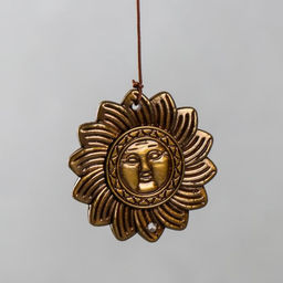 Музыка ветра с ловцом снов Солнце в сердце, 4 трубки, 40 см