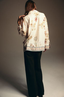 Camisa en mezcla de lino - H&m фото 3