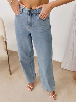 Джинсы жен. P222-0134-1 l.blue, со стразами - Primm фото 8