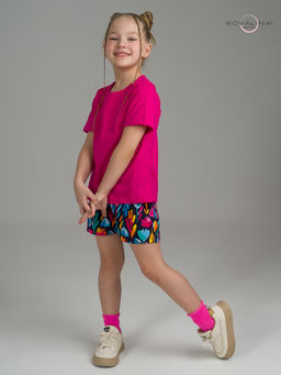 Костюм Лайт фуксия-акварельные цветы - Sovalina фото 17