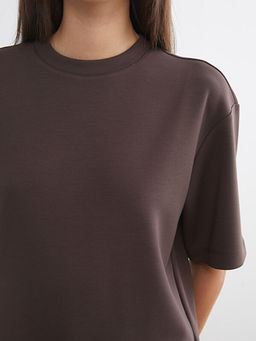 Bisiklet Yaka Kad?n Ti??rt