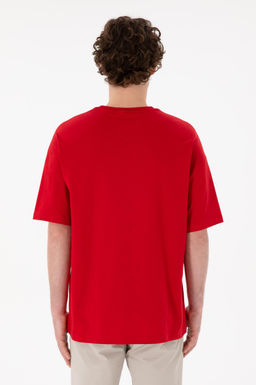 Erkek Oversize Fit Bisiklet Yaka K_rm_z_ Ti__rt Sepette S_rpriz _ndirim - U.s. polo assn фото 6