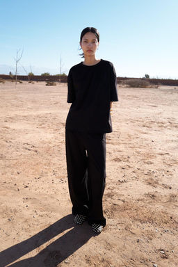 FAUX SUEDE TROUSERS - Zara фото 4