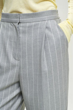 Брюки Basic на резинке в полоску Grey